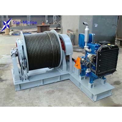 High Quality Diesel Engine Powered Winch