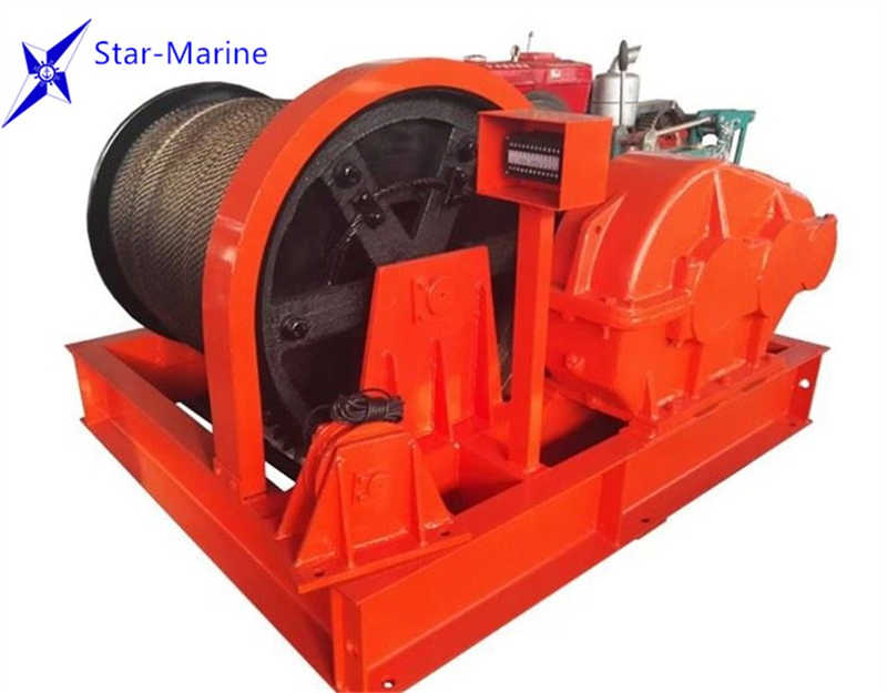 Diesel Engine Powered Winch Top Quality