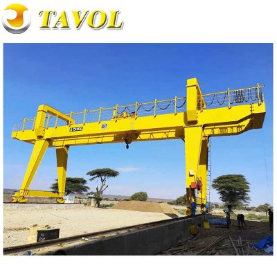 20 Ton 30 Ton 50ton 60 Ton Double Girder Gantry Crane with Mobile Trolley