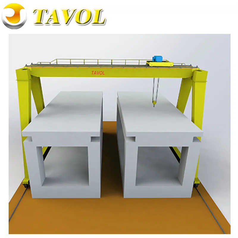 20 Ton 30 Ton 50ton 60 Ton Double Girder Gantry Crane with Mobile Trolley