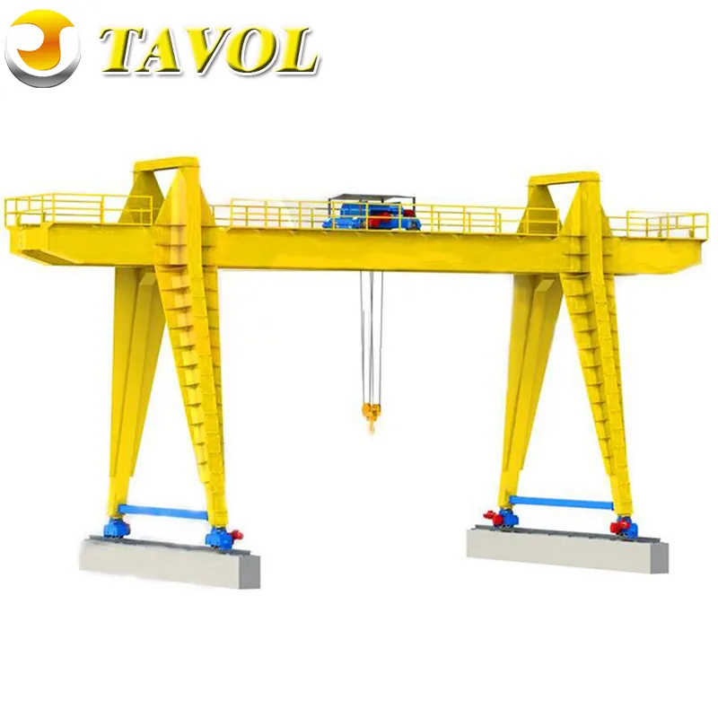 Granite Plant Heavy Duty European Design 50t 30t Double Beam Gantry Crane