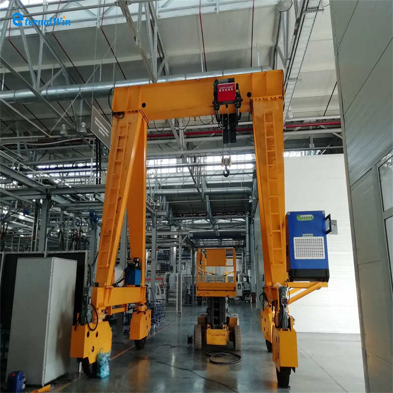 European Type Single Girder 25t Rubber Tyre Movable Container Gantry Crane
