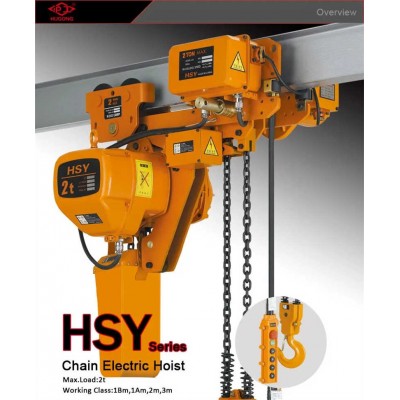 Hsy 3ton Electric Chain Hoist Lifting Crane