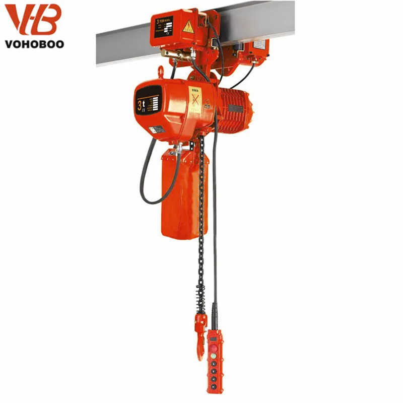 2 Ton 5 Ton 10 Ton Toneladas Polipasto De Cadena Hoisting Rail Trolley Hook