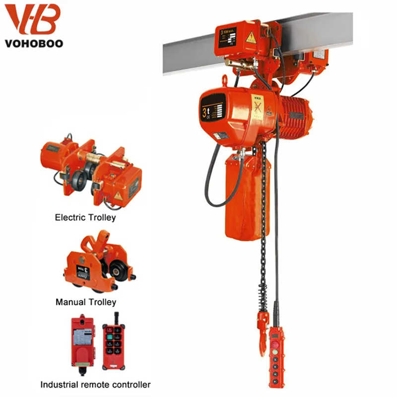 Magnetic Brake High Quality Hhbb Electric Chain Hoist Work Duty M4