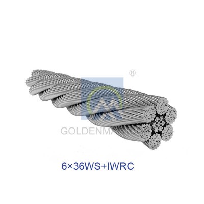 Hot DIP Galvanized Steel Wire Rope for Crane Lifting Hoisting Sling 6X36ws-Iwrc