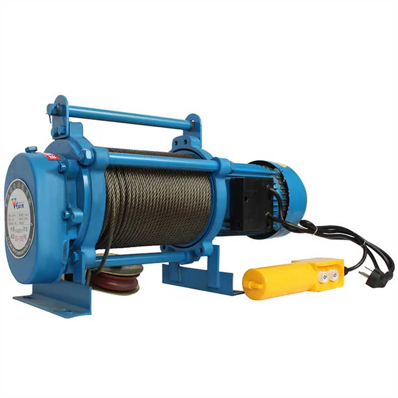 220V 50Hz 500kg Portable Crane Electric Wire Rope Hoist Winch Hoist