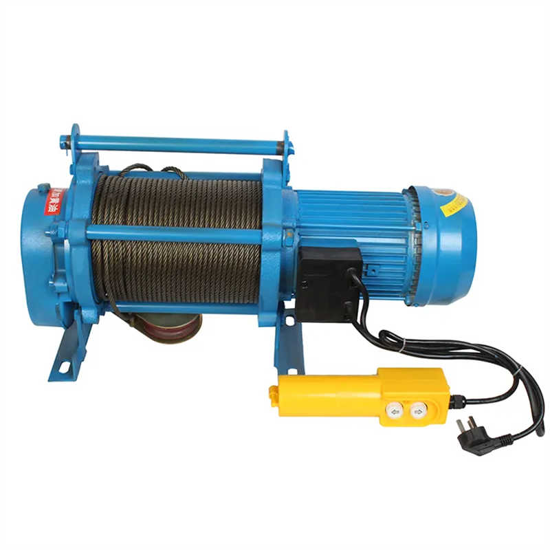 220V 50Hz 500kg Portable Crane Electric Wire Rope Hoist Winch Hoist