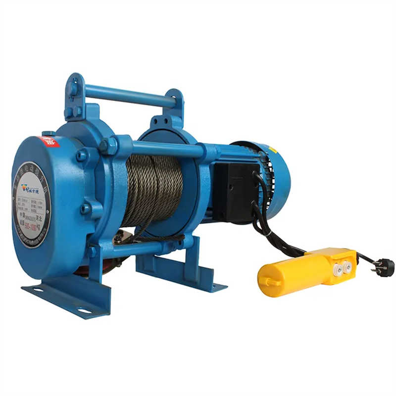 220V 50Hz 500kg Portable Crane Electric Wire Rope Hoist Winch Hoist