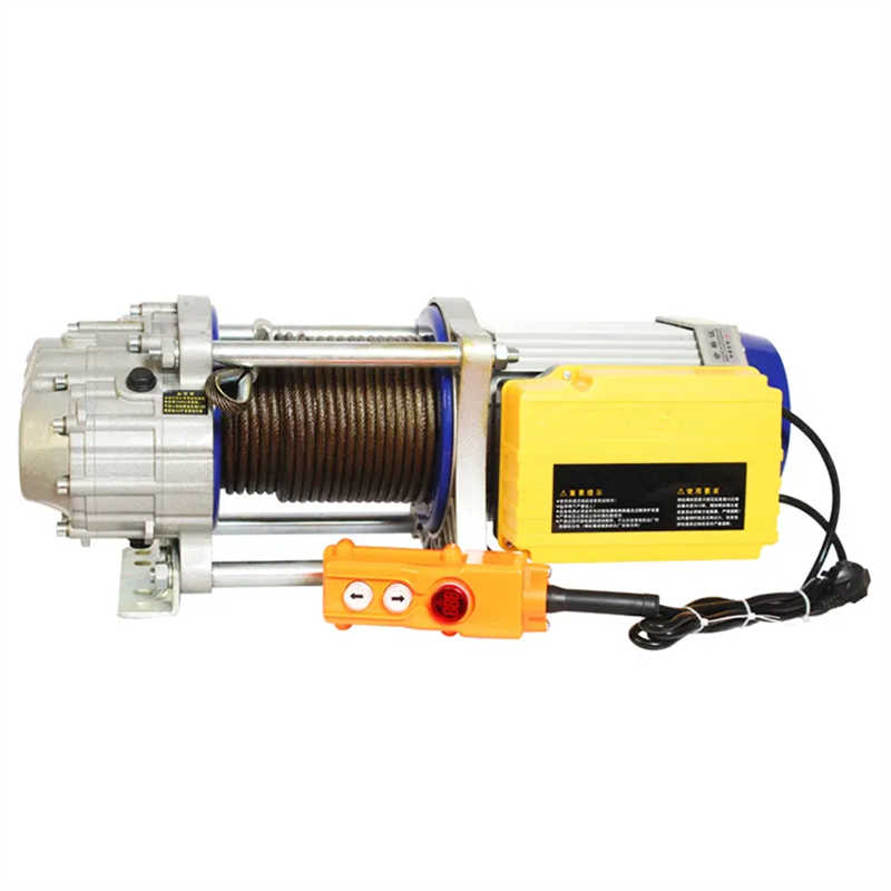 Aluminum Shell Electric Hoist Lifting Rope Winch Equipment