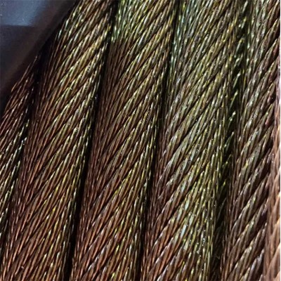 6X19+FC 5/8 Wire Rope Plastic PVC Coated Galvanized Crane Steel Wire Rope