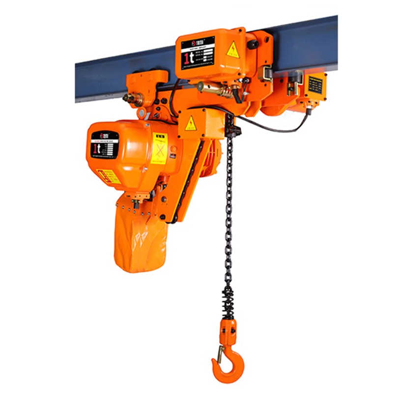 Low Prices 1t Low Headroom Type Electric Chain Hoist with Trolley