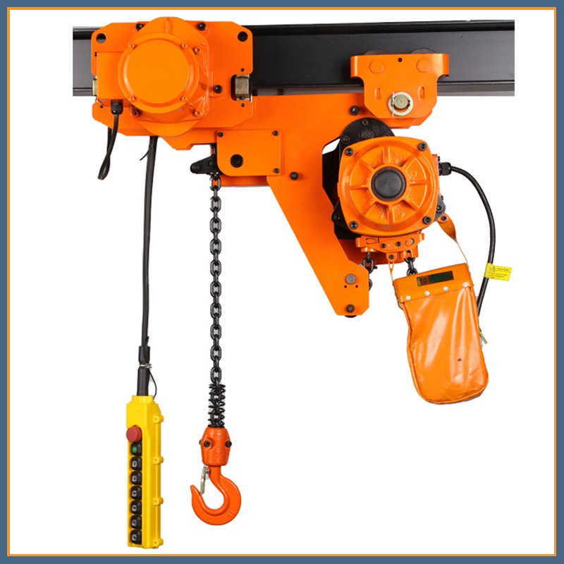 Efficient 2t Low Headroom Type Electric Chain Hoist with Trolley