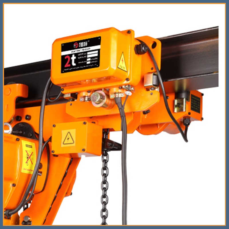Good Price 2t Low Headroom Type Electric Chain Hoist with Trolley