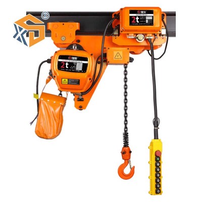 1t Low Headroom Type Electric Chain Hoist with Trolley
