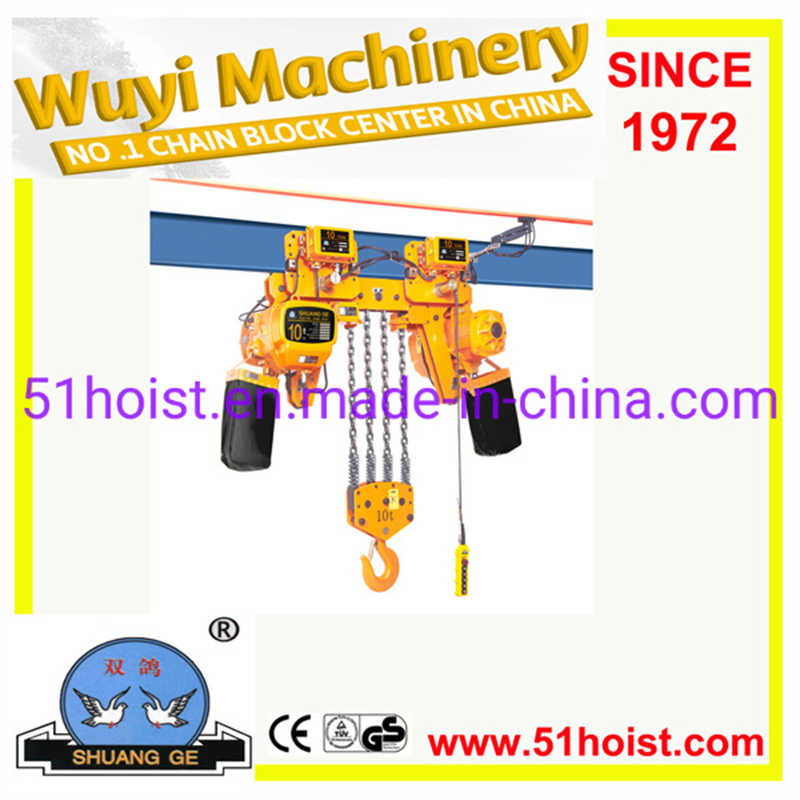 Whd5 Series Three Phase Single Speed Electric Chain Hoist (0.5t-5t)