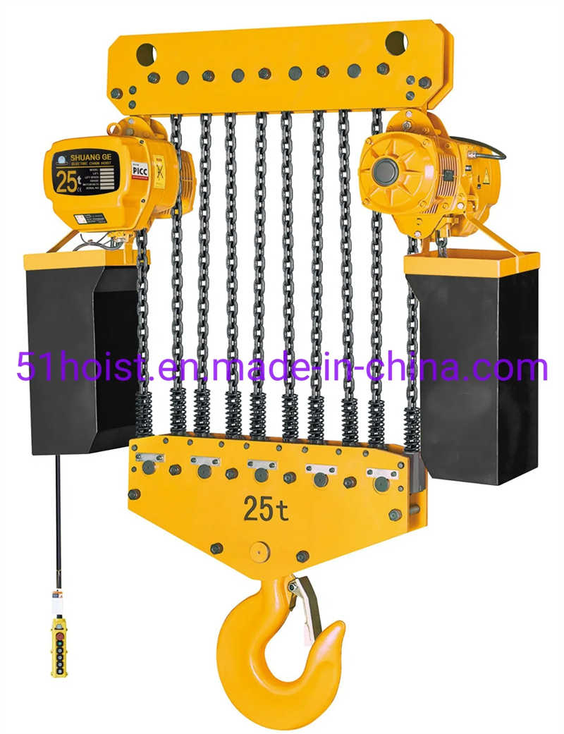 Whd5 Series Three Phase Electric Chain Hoist with Electric Trolley (0.5t-5t)