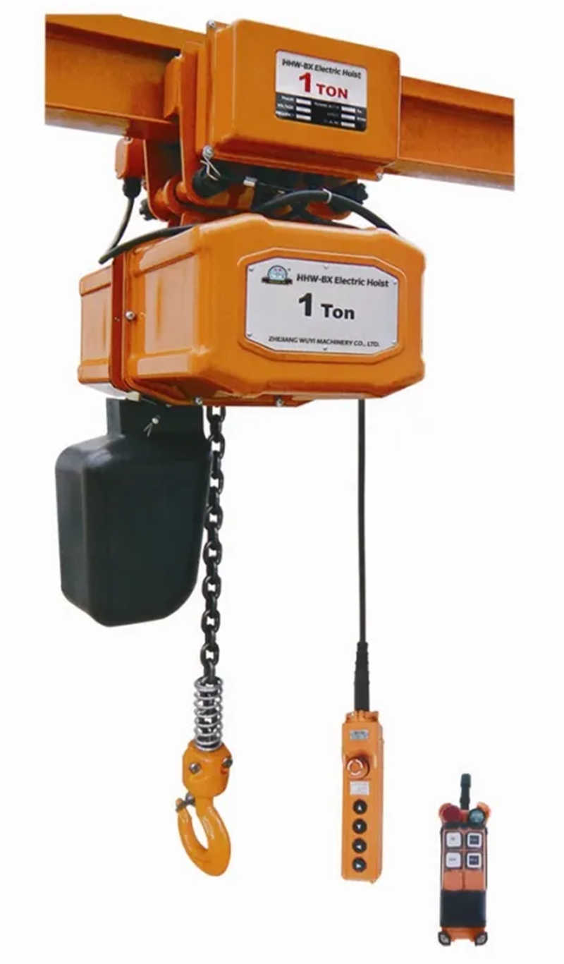 Hhw-B Series Single Speed Single Phase Electric Chain Hoist (0.25t-10t)
