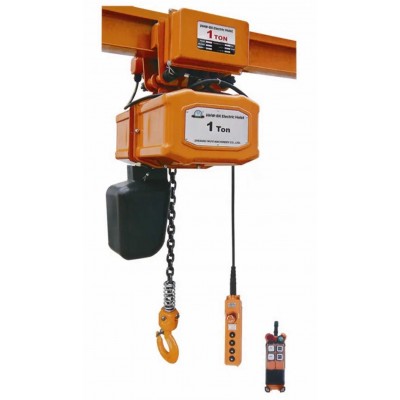 Hhw-B Series Single Speed Single Phase Electric Chain Hoist (0.25t-10t)