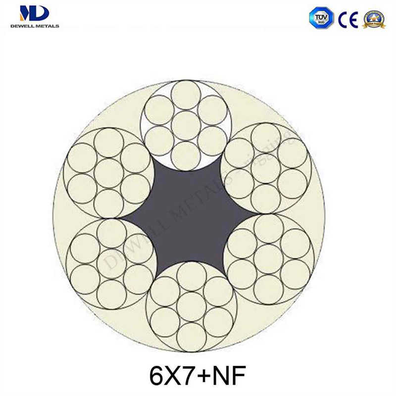 Heavy-Duty Galvanized 8X19s Hoist Cable Steel Wire Rope