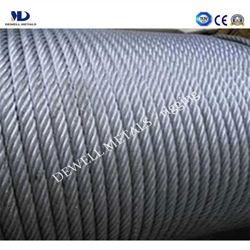 Heavy-Duty Galvanized 8X19s Hoist Cable Steel Wire Rope