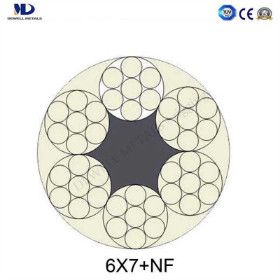 Heavy-Duty Galvanized 8X19W Steel Twisting Cable Cord Rope