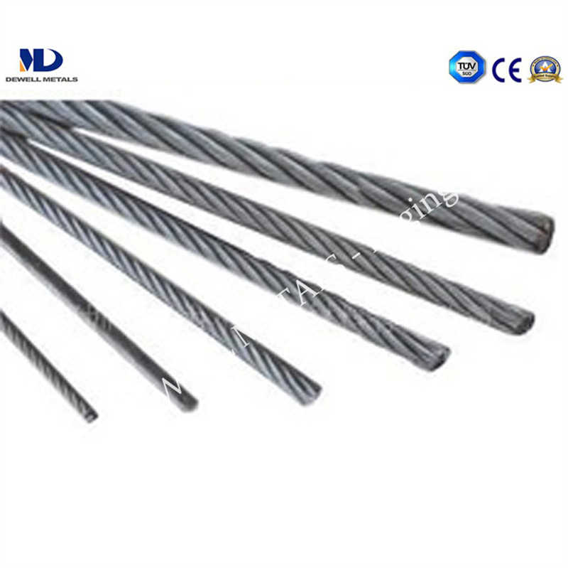 Heavy-Duty Galvanized 8X19W Steel Twisting Cable Cord Rope