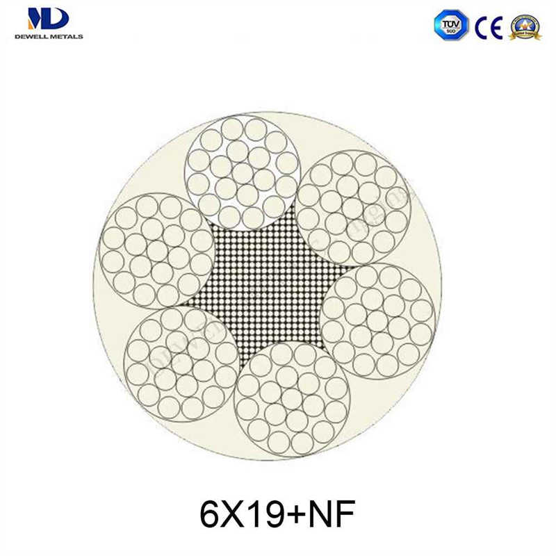 Galv. 6X36s+FC Steel Wire Rope for Hoist System