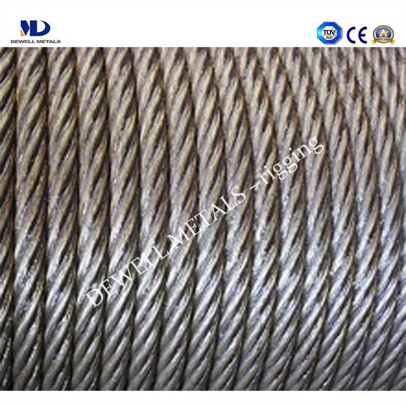 Galv. 6X36s+FC Steel Wire Rope for Hoist System