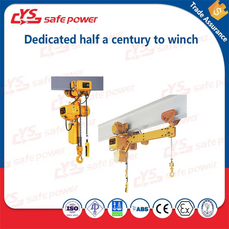 5 Ton Electric Lifting Hoist with Motorized Trolley – Warehouse Use