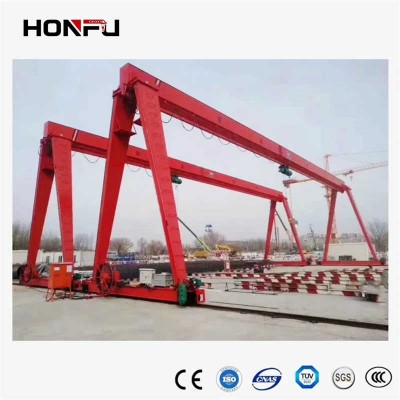 50ton Portal Single Double Girder Hydraulic Rubber Tyre Gantry Crane