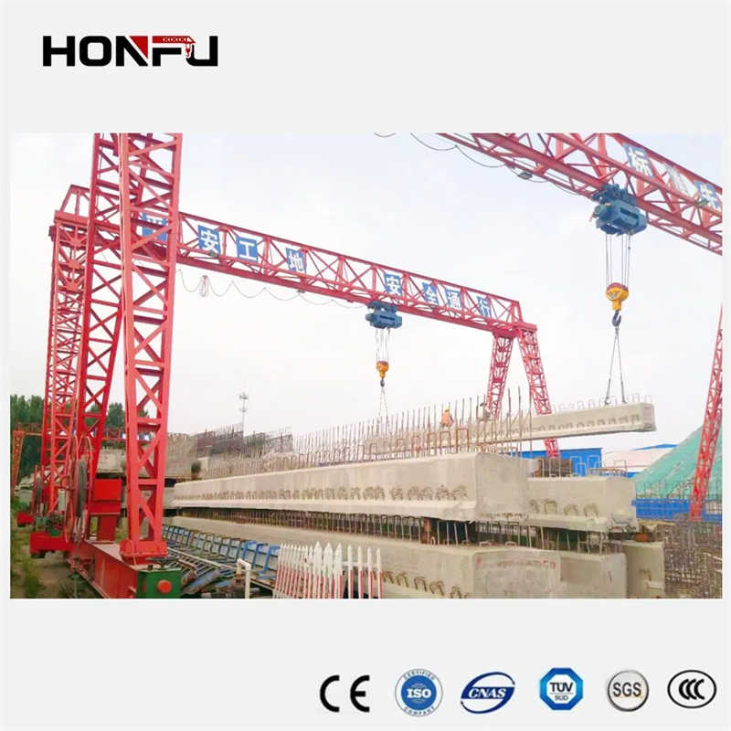 CE Approved Air Operation+Ground Operation Double Girder Gantry Crane
