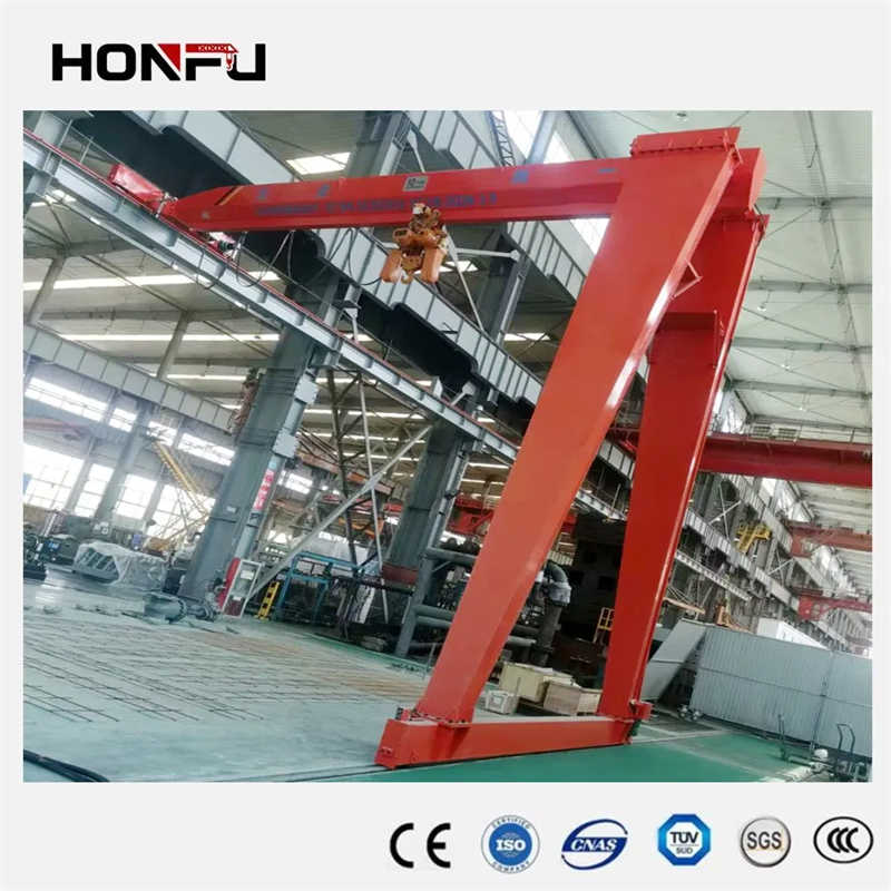 Factory Gantry Price Portable Rail Mounted Aluminum 5 Ton Overhead Crane