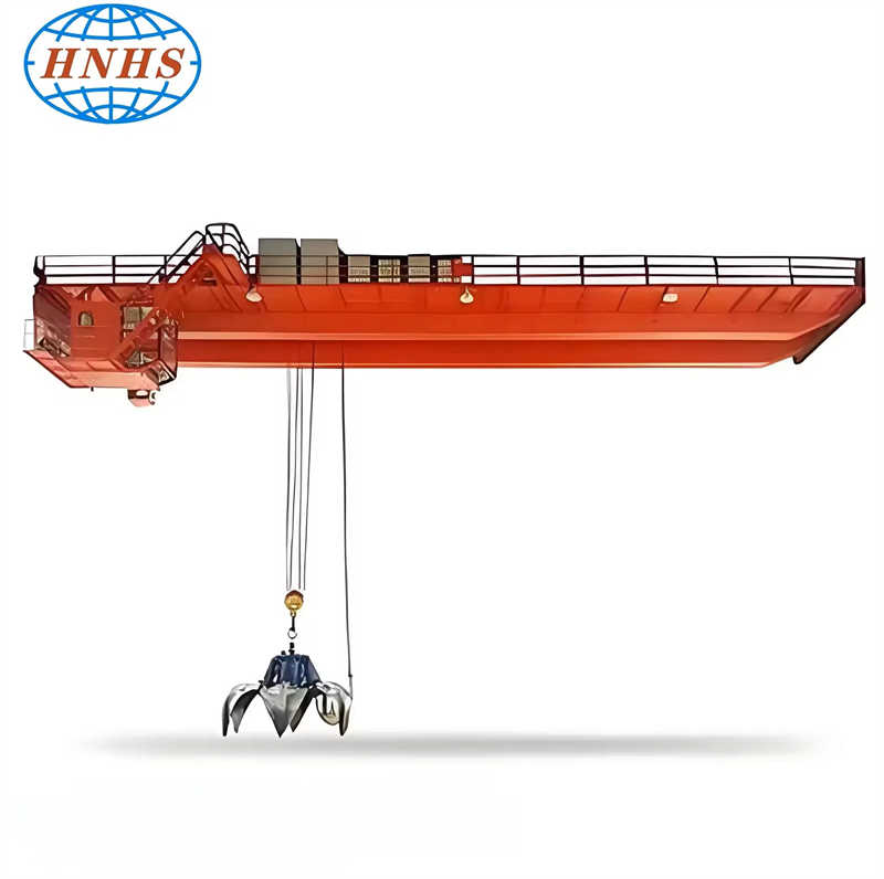 Double Girder/Beam Overhead/Bridge Crane with Grab for Waste Power Plant