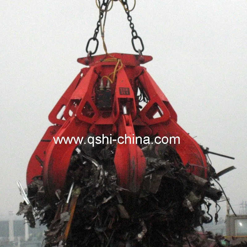 High Efficiency Hydraulic Orange Peel Eot Crane Grab Bucket
