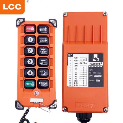 8-Channel Wireless Hoist Remote Control F21-E2b-8 Industrial Grade RF Switch