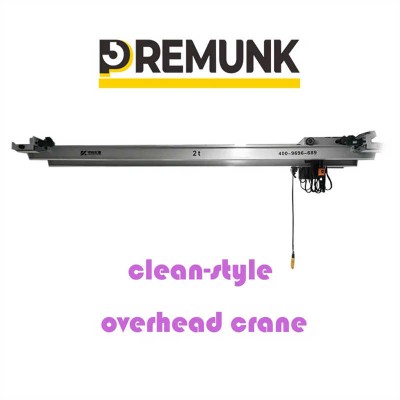 250kg Clean Style Overhead Crane with Electric Hoist for Clean Environment