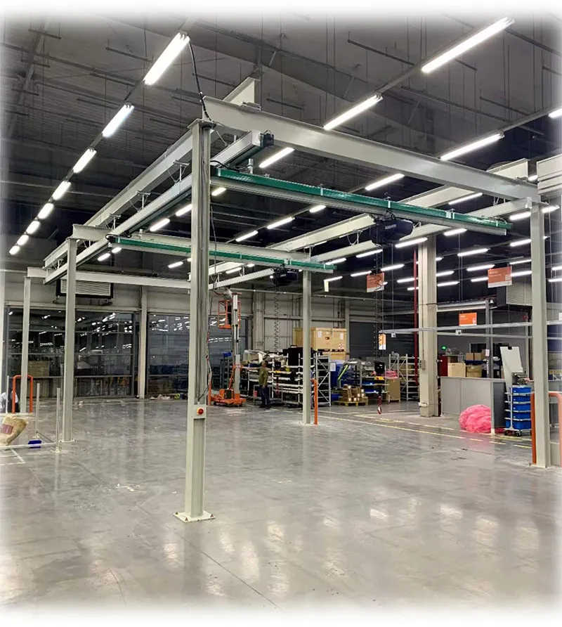1ton Clean Style Overhead Crane with Electric Hoist for Clean Environment