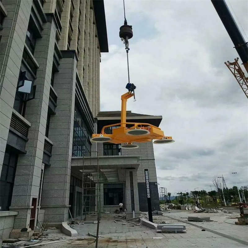 CE SGS 400~2000kg Glass Suction Cup Vacuum Lifter with Hoist Trolley