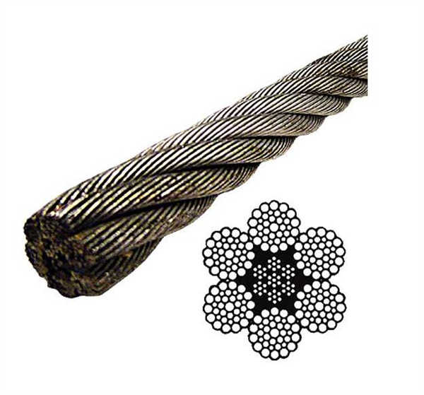6*26 Iwrc Impacted Swaged Wire Rope Eips