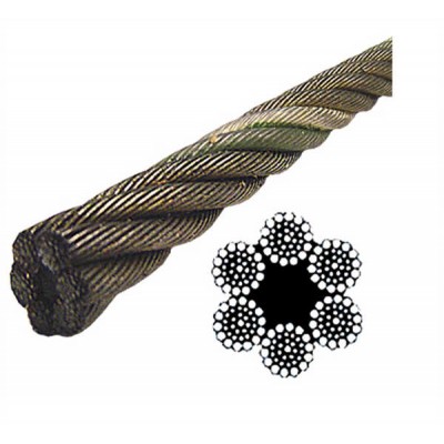 19X19 Iwrc Compacted Bright Wire Rope Eips (Rotation Resistant)