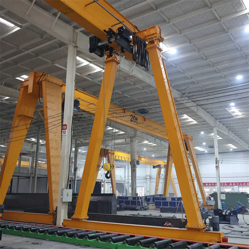 Efficient 20t Single Girder Gantry Crane with Two Euro Hoists