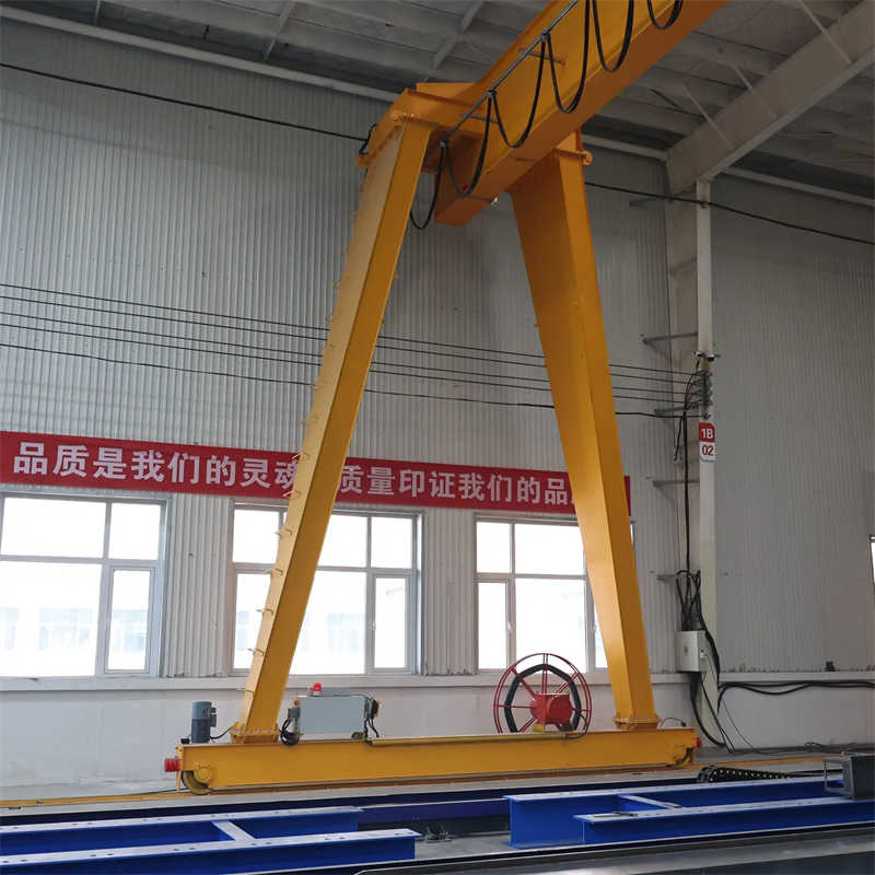 Efficient 20t Single Girder Gantry Crane with Two Euro Hoists