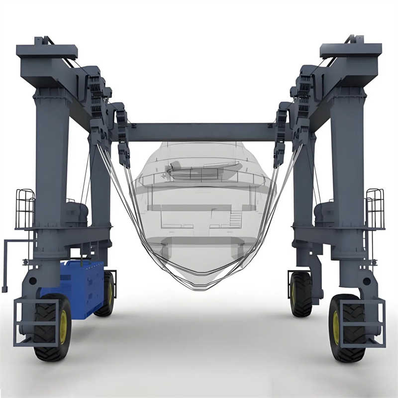 Yacht Crane Mobile Boat Travel Lift Crane 50 Ton 100 Ton Boat Lifting Cranes
