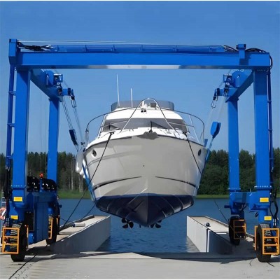 CE Marine Travel Lift 100 Ton 150 Ton Boat Hoist Crane Mobile Boat Lifting Crane