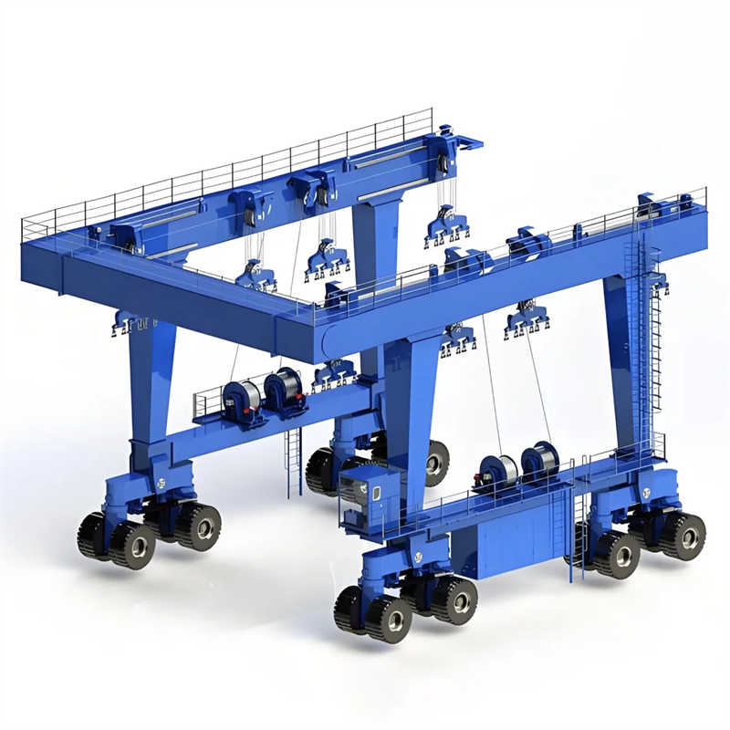 100 Ton Hydraulic Boat Lift Hoist Yacht Mobile Rubber Tyre Gantry Crane
