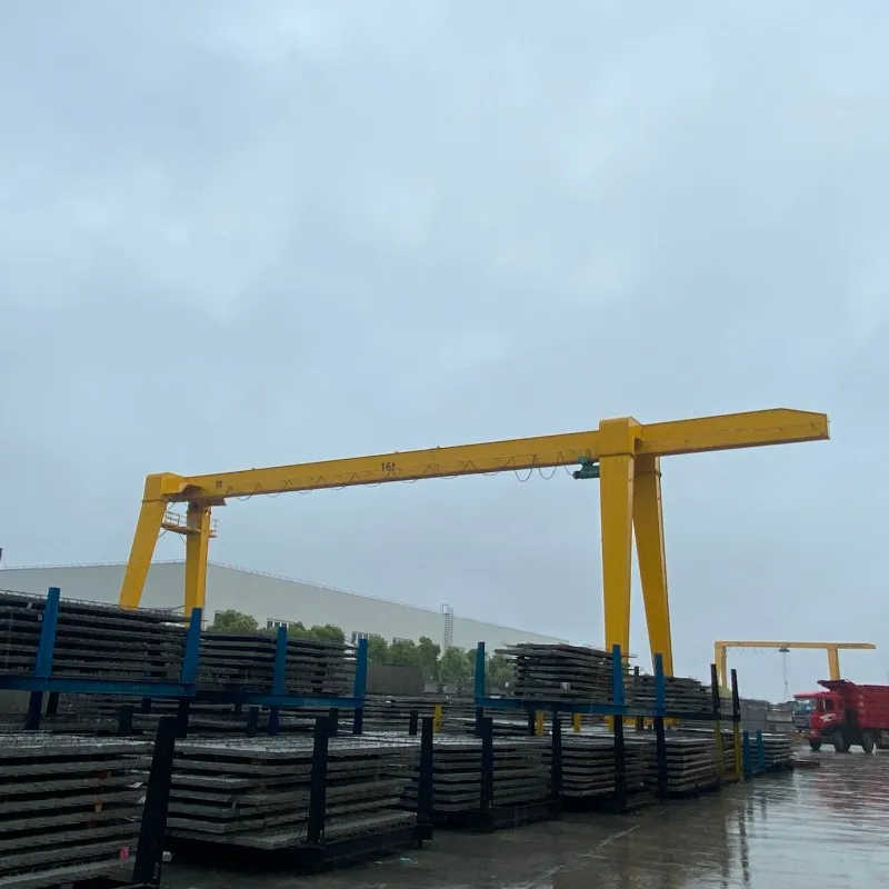 10 Ton Outdoor Rail Mounted Gantry Crane Price with Electric Hoist