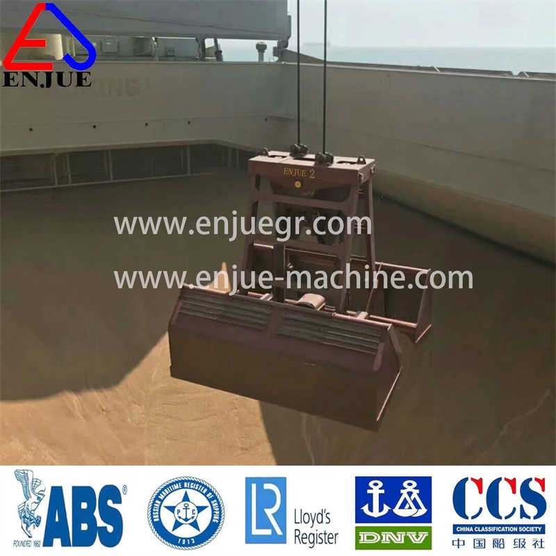 Enjue 25t Single Rope Radio Remote Control Clamshell Grab Bucket