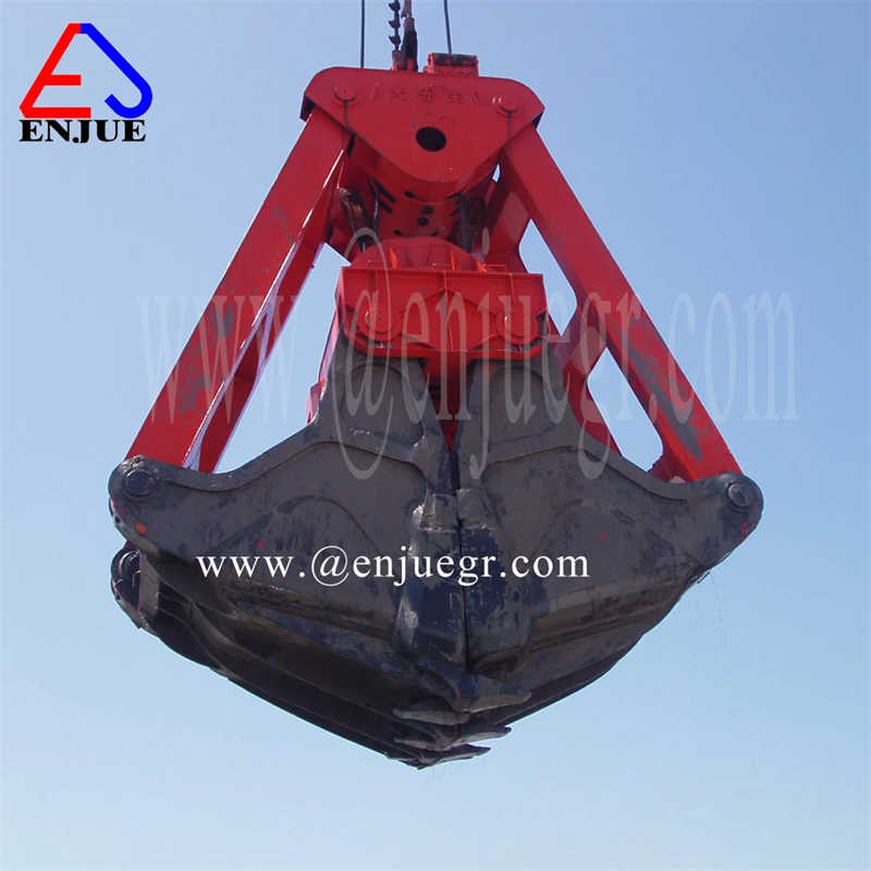 10cbm Single/Four Rope Touch Open Bulk Clamshell Mechanical Grab Bucket