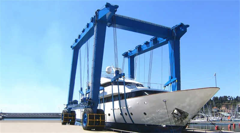 Compact 5-Ton Boat Hoist Crane | Ideal for Small Marinas & Sailboats